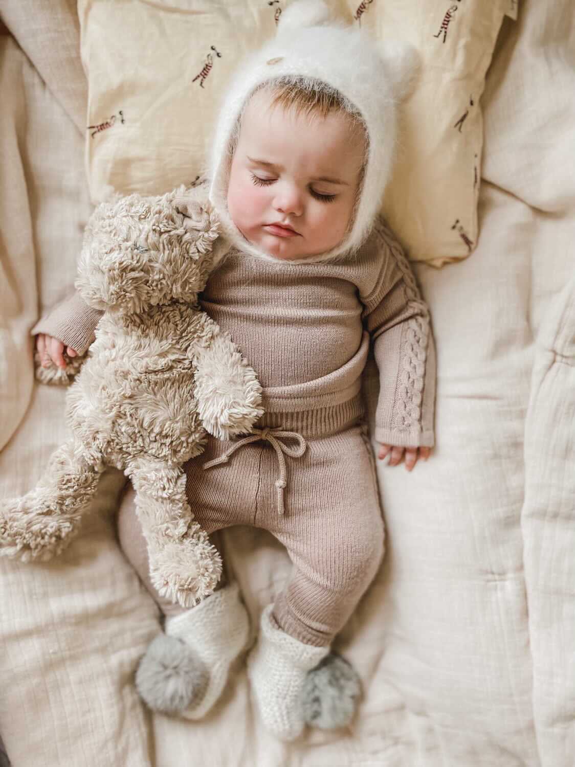 Ivory Angora Pom Pom Booties - Image 13