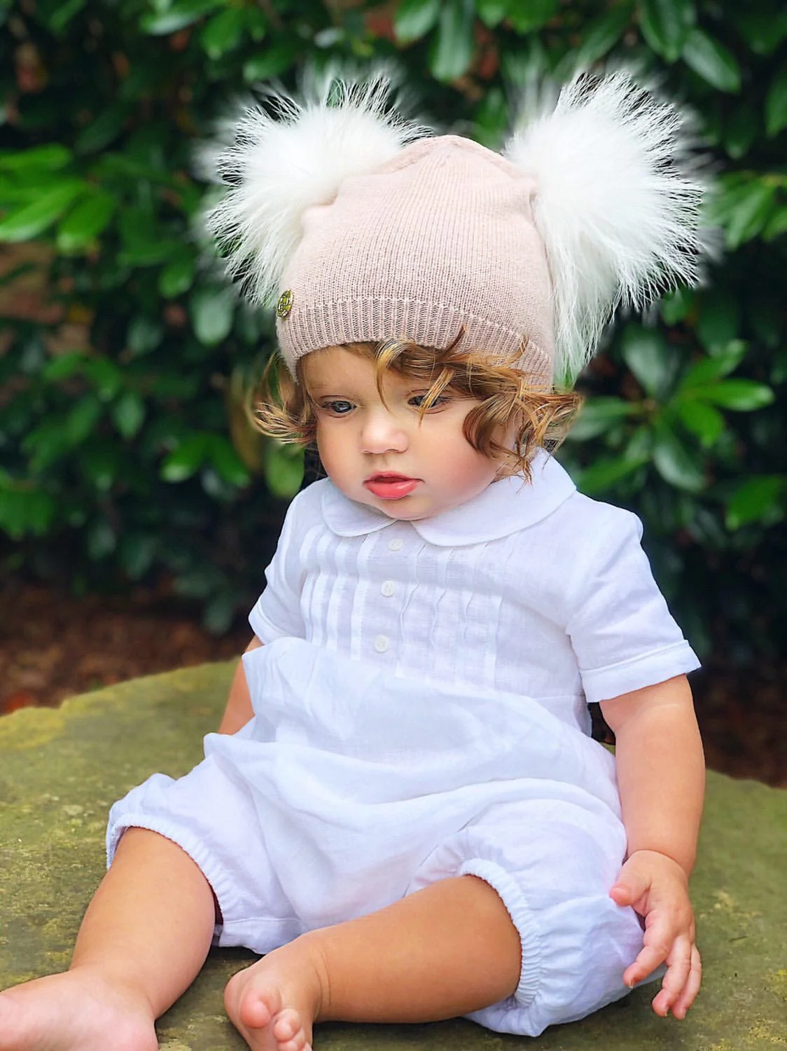 Sasha Double Pom Angora Beanie Hat - Image 14