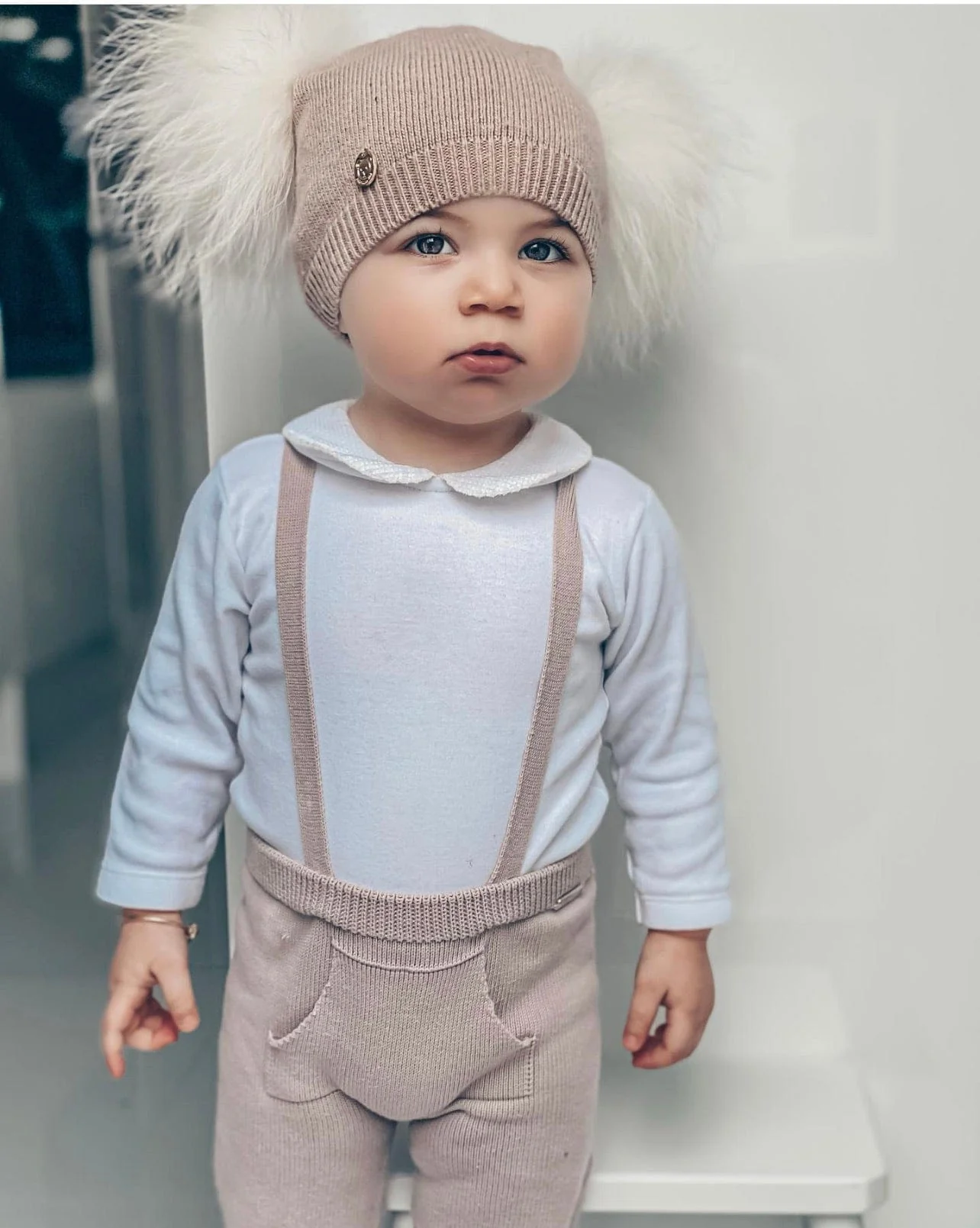 Sasha Double Pom Angora Beanie Hat - Image 18