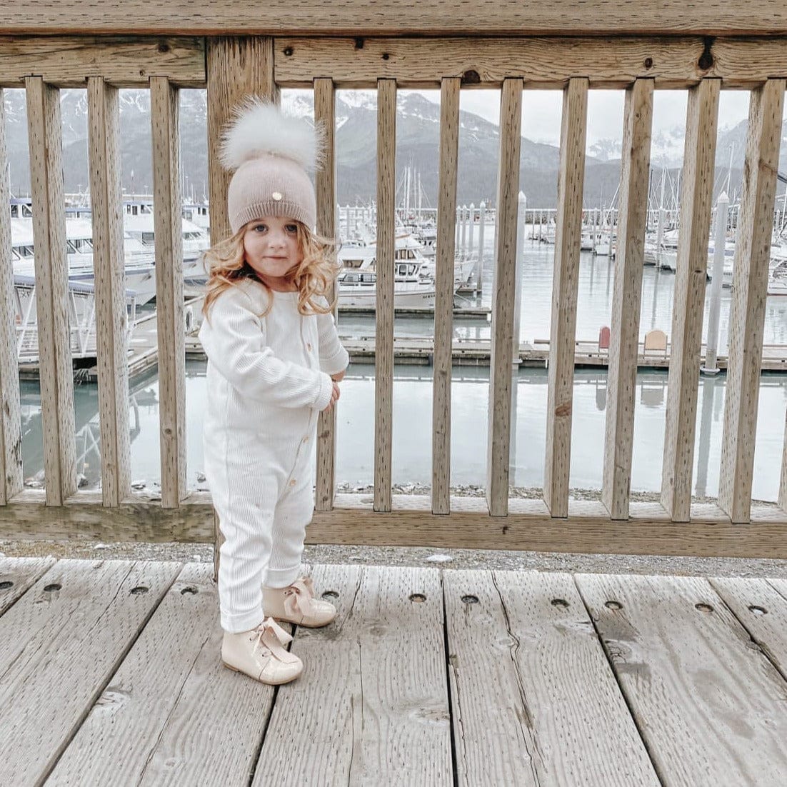 Sasha Single Pom Angora Beanie Hat - Image 4