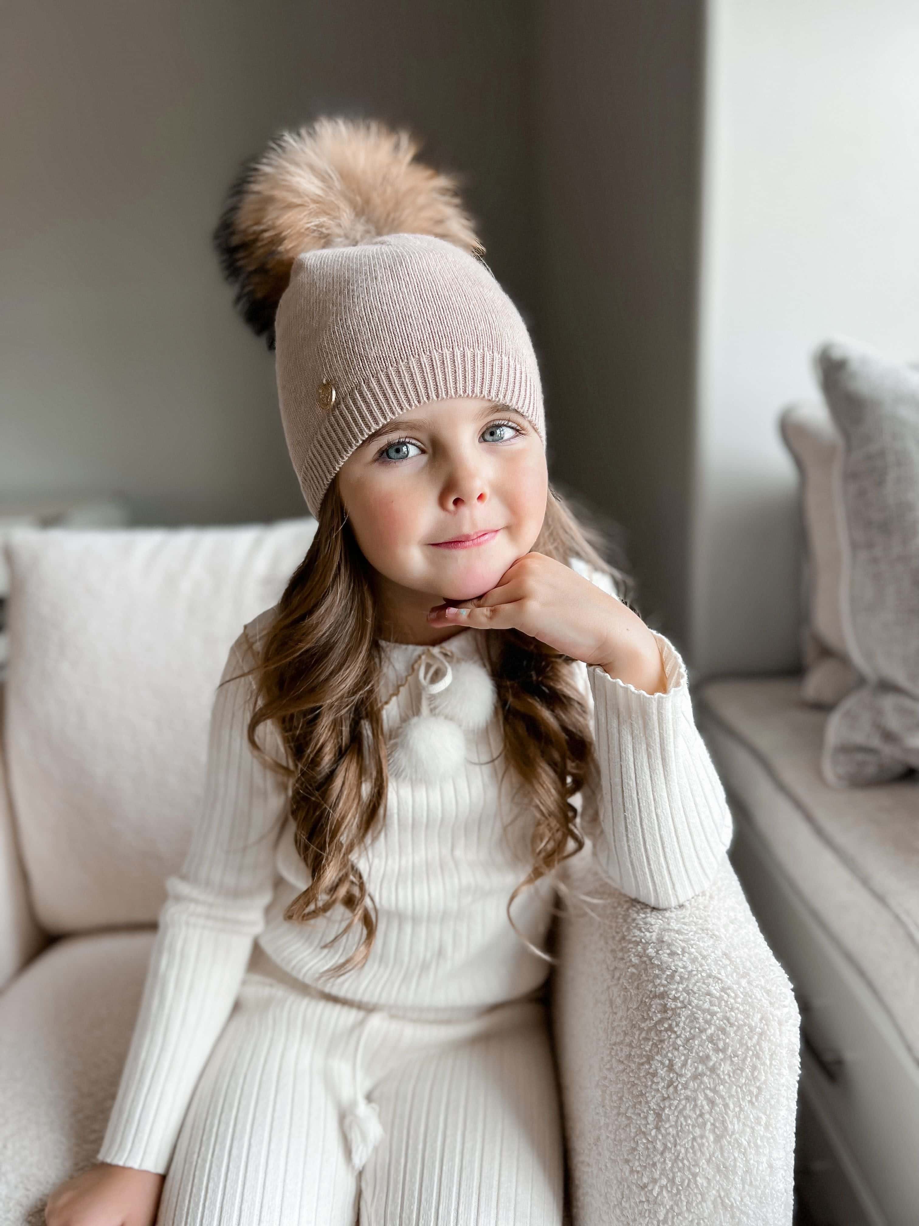 Sasha Single Pom Angora Beanie Hat - Image 8
