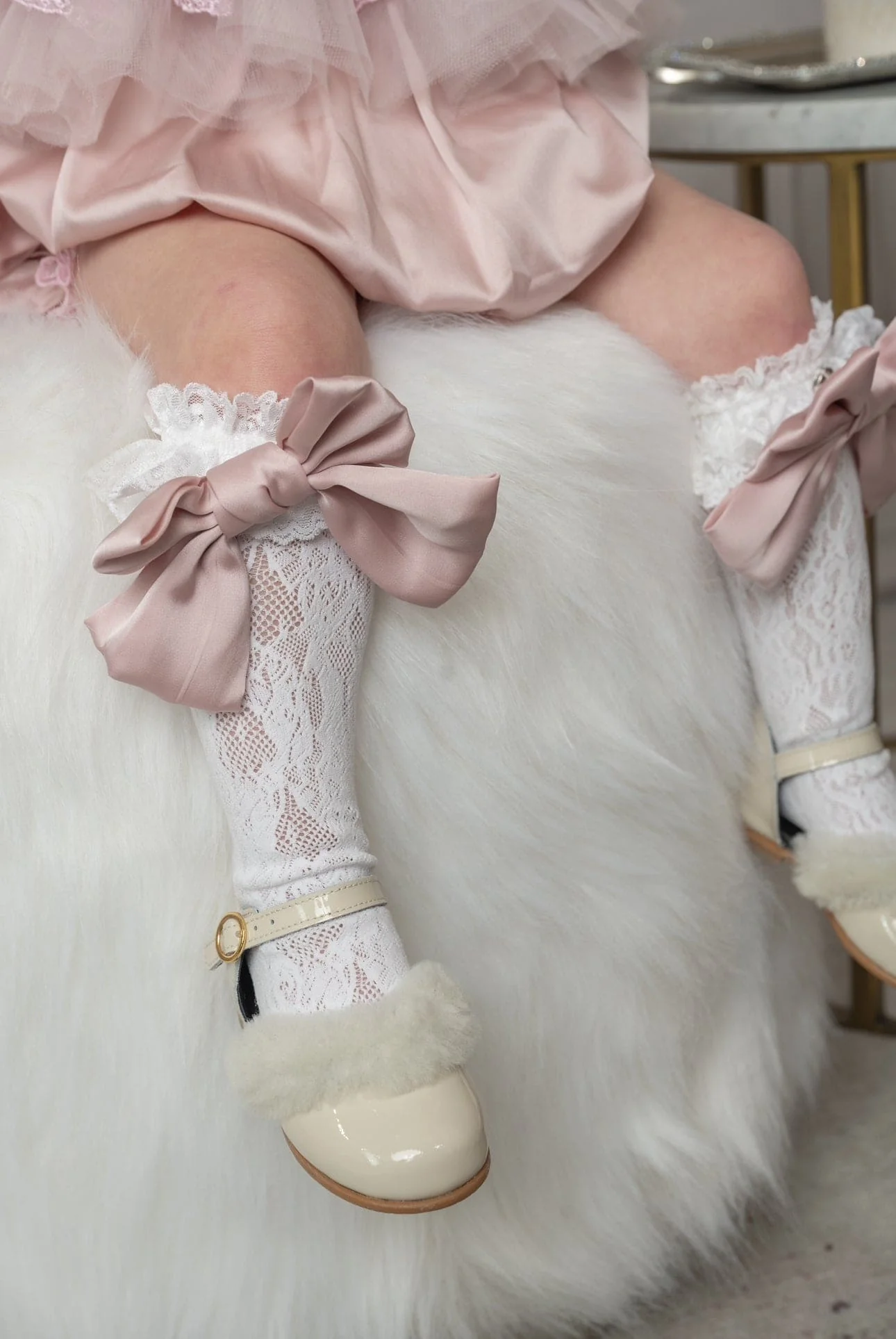 Lola Lace Socks with Satin Bows - Image 15