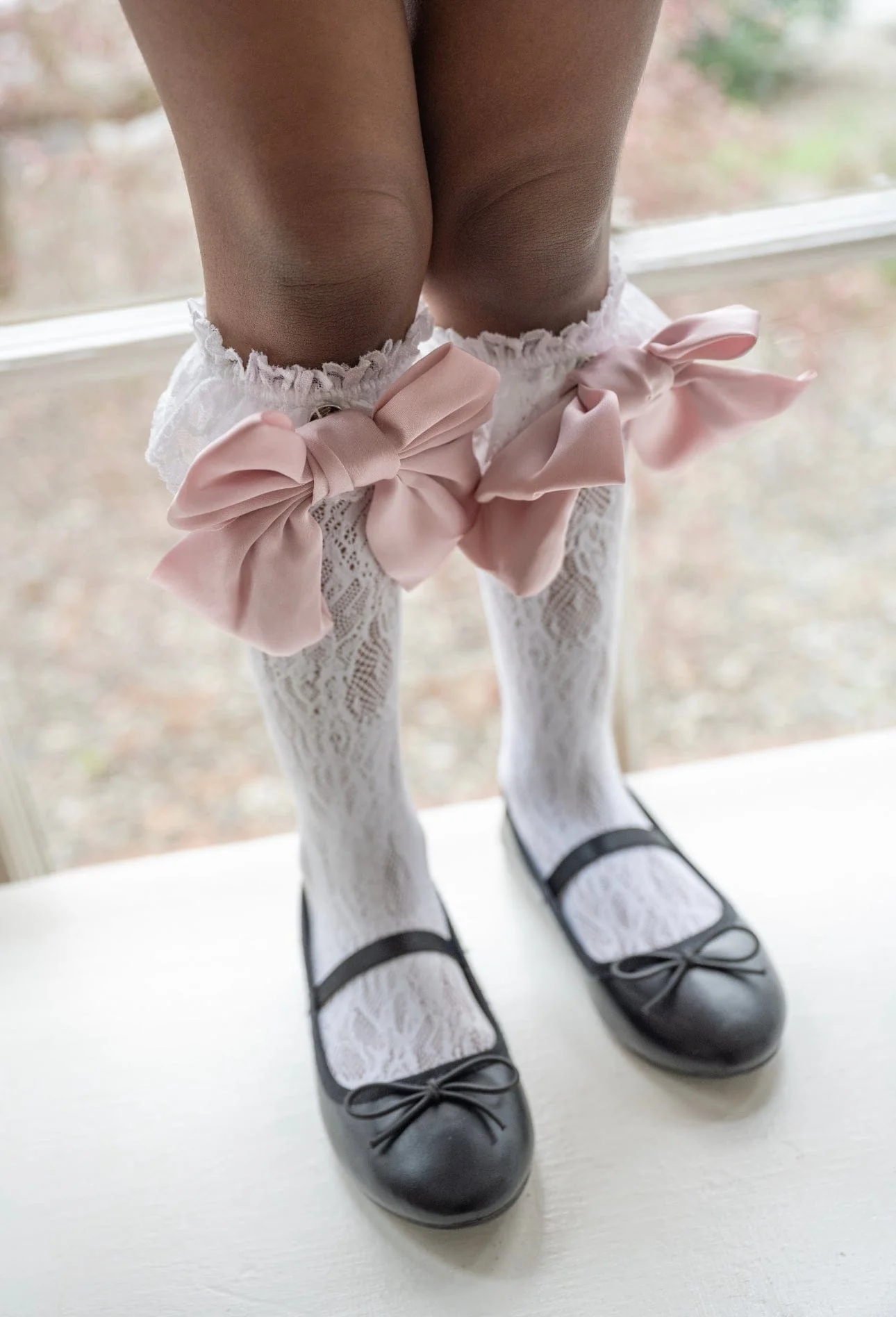 Lola Lace Socks with Satin Bows - Image 17