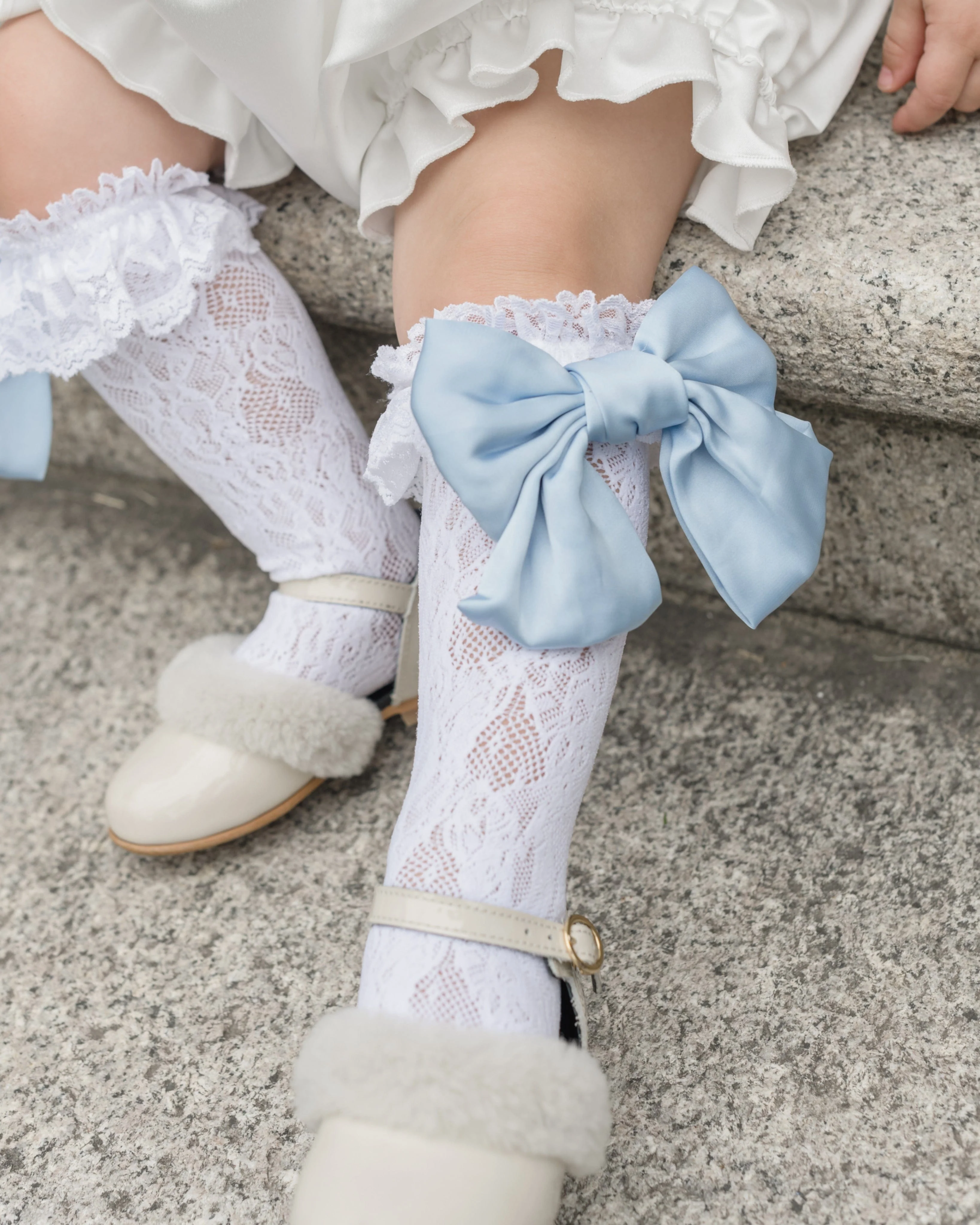 Lola Lace Socks with Satin Bows - Image 19