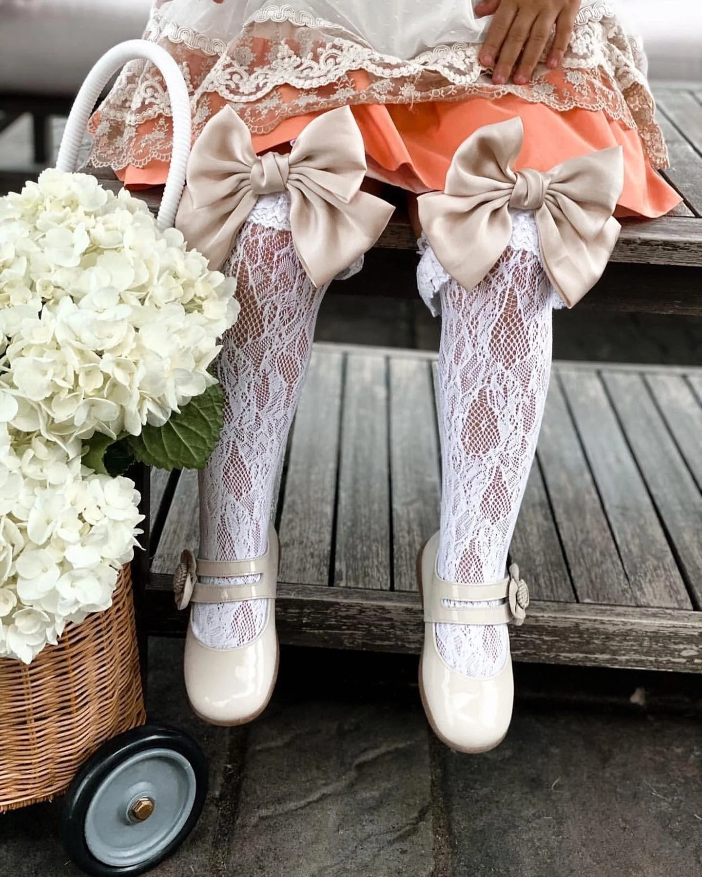 Lola Lace Socks with Satin Bows - Image 22