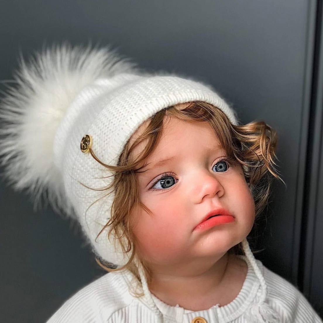 Cashmere Aviator Pom Hat - Image 11