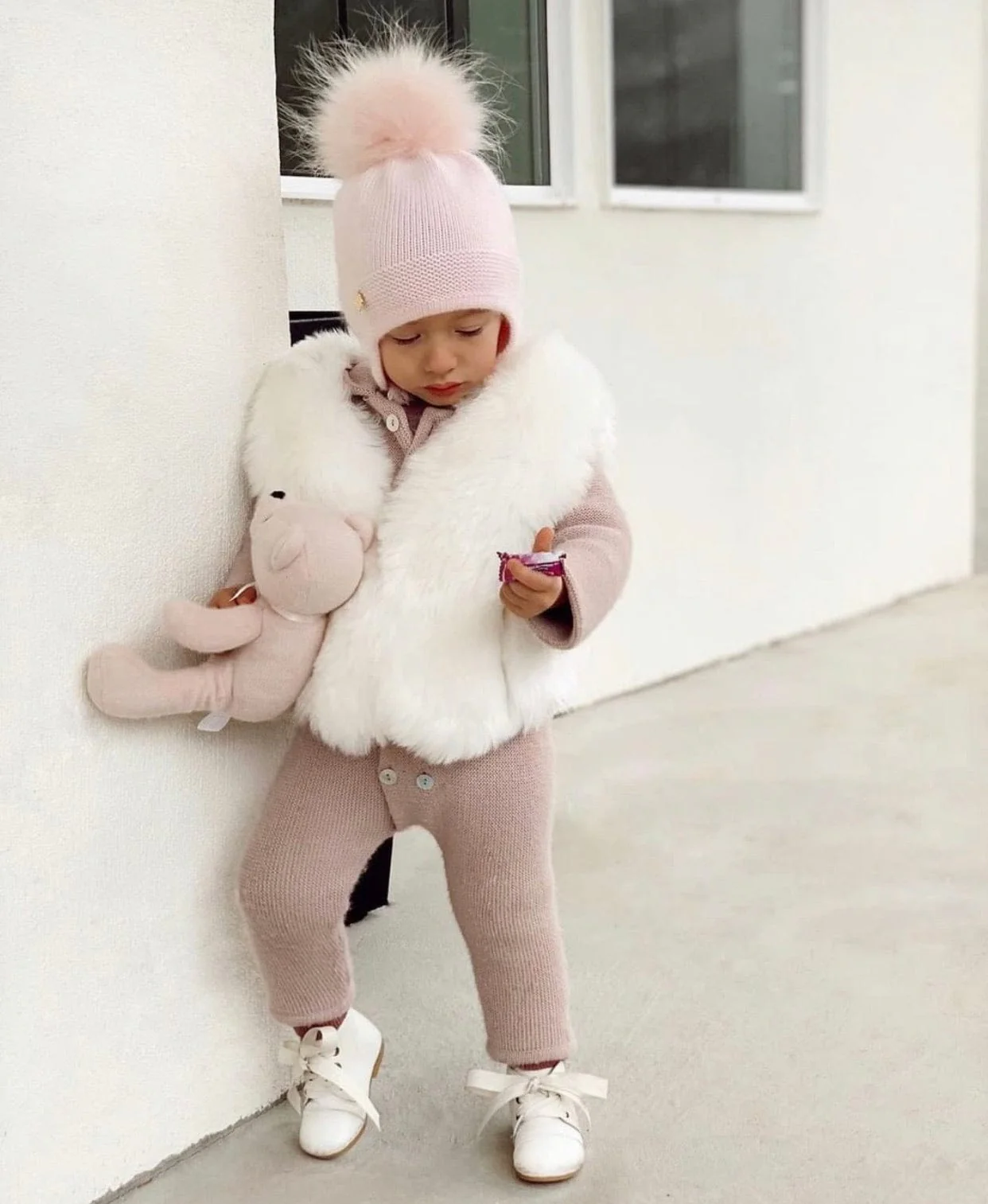 Cashmere Aviator Pom Hat - Image 35