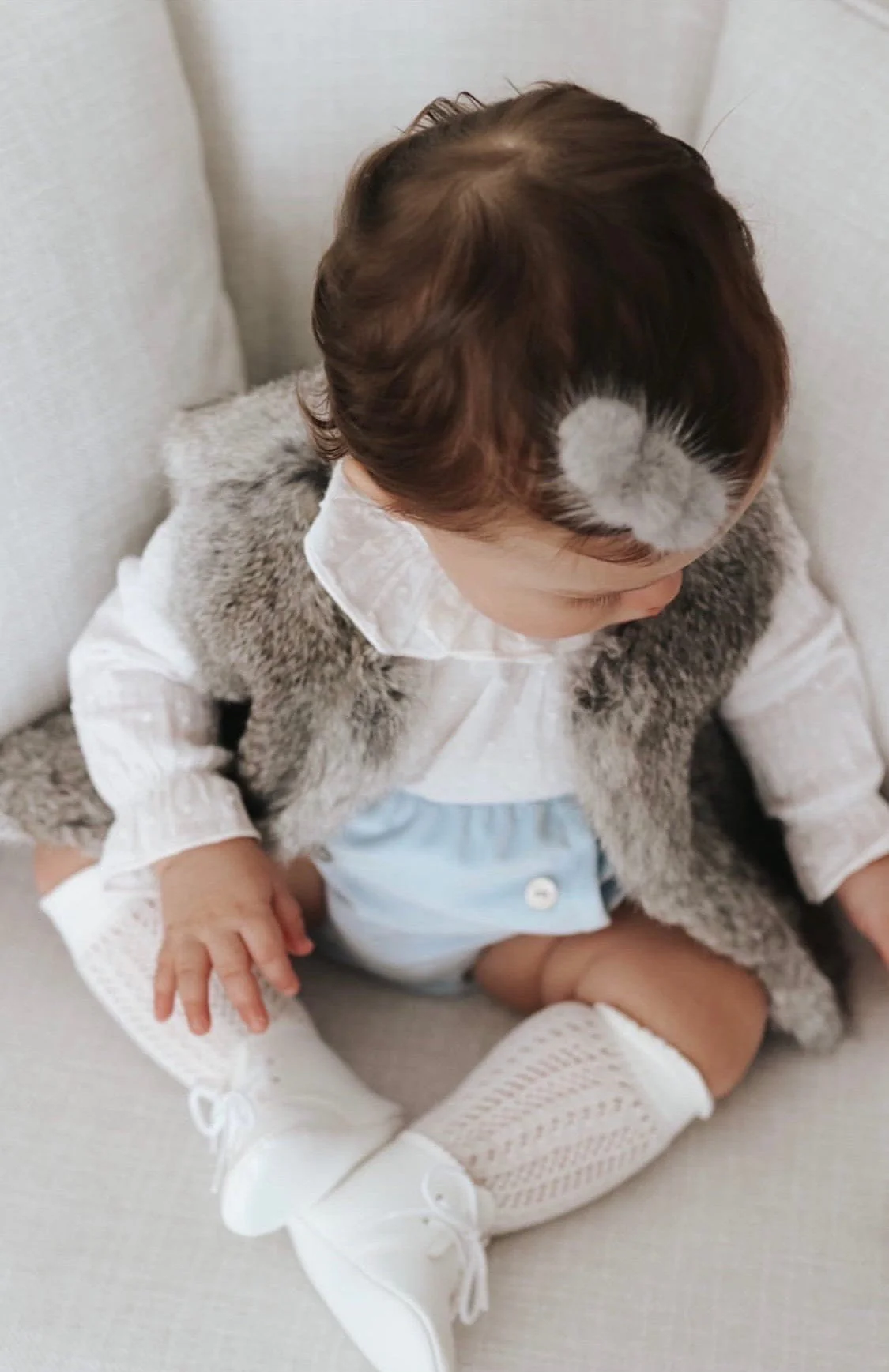 Triple Mink Pom Hair Clip - Image 10