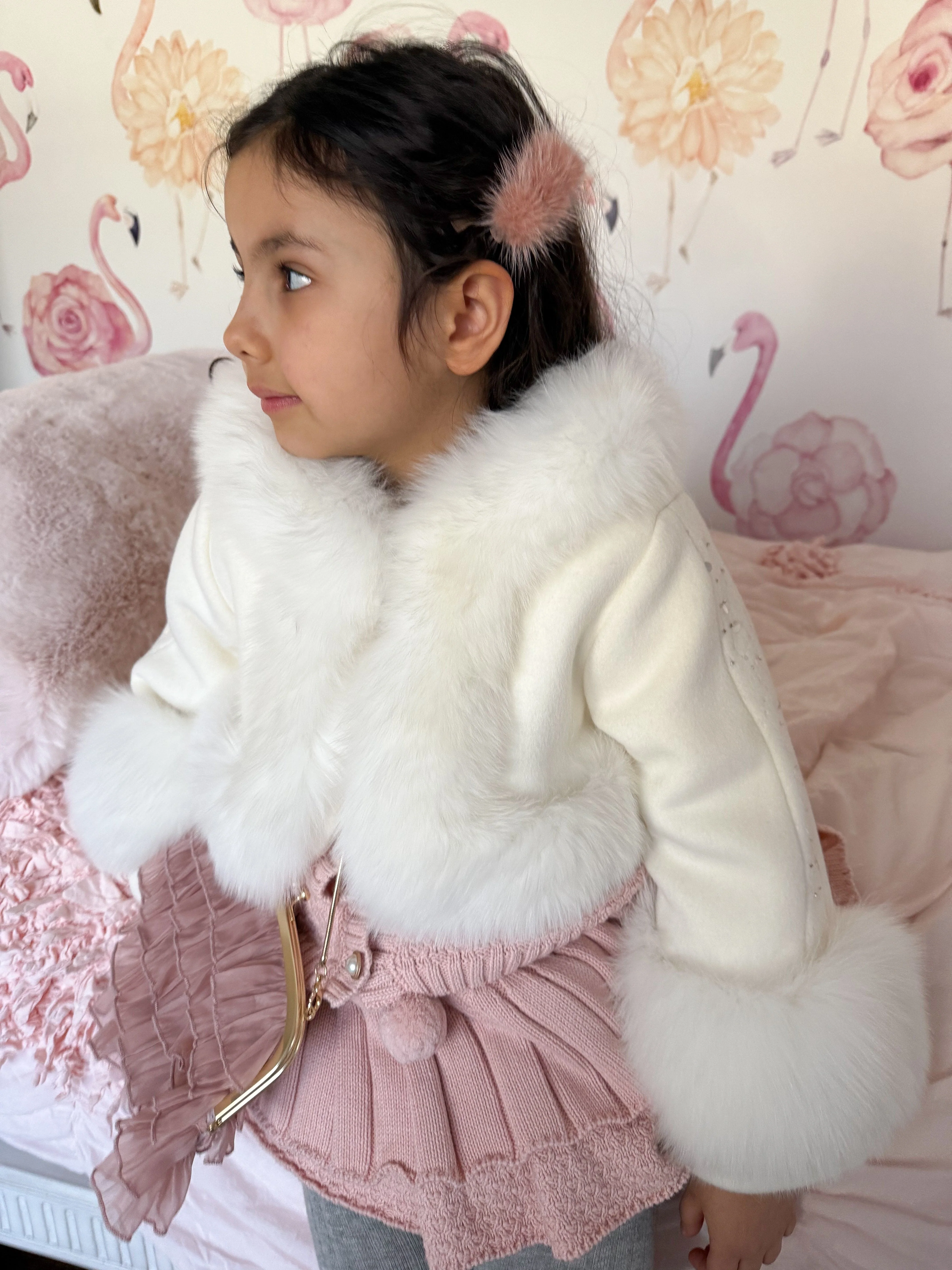 Triple Mink Pom Hair Clip - Image 12