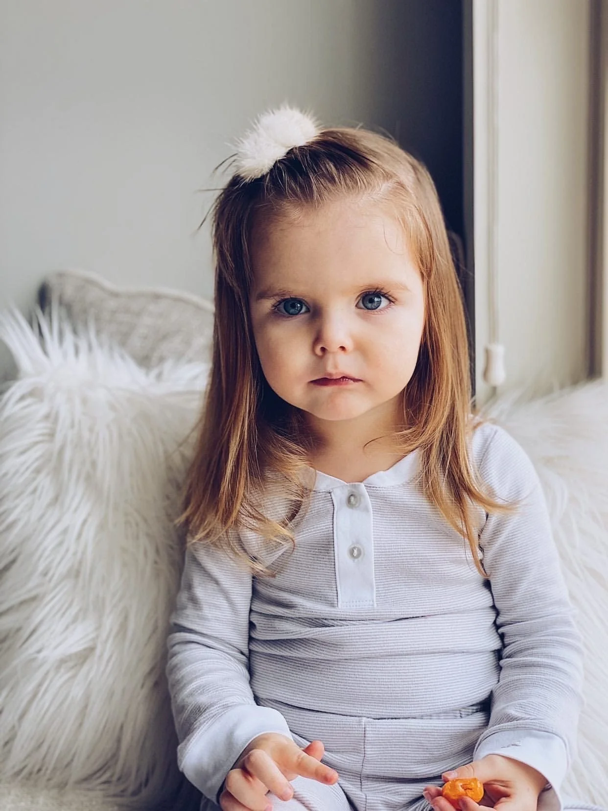 Triple Mink Pom Hair Clip - Image 5