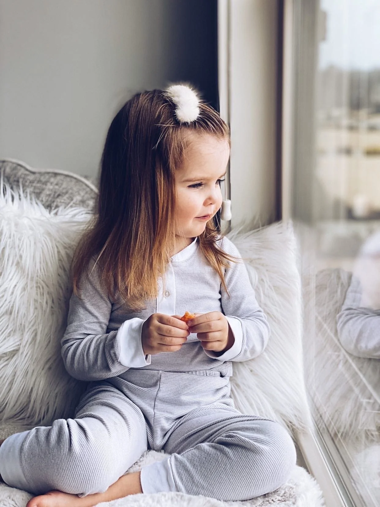 Triple Mink Pom Hair Clip - Image 6